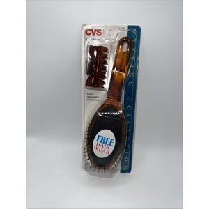 Vintage CVS 514471 Cushion Brush‎ With Clip Brand New Sealed Styling Collection